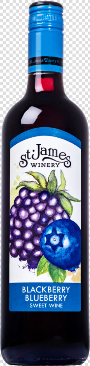 St James Winery Blackberry Blueberry  HD Png Download