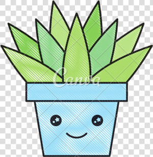 Potted Plant Cartoon   Potted Plant Cartoon Clipart  HD Png Download