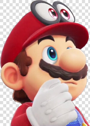 I Made A Transparent Image Of Mario Thinking For Your   Mario Odyssey Mario Thinking  HD Png Download