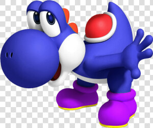 Super Mario Blue Yoshi   Png Download   Dark Blue Yoshi Png  Transparent Png