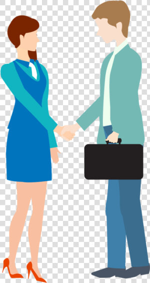 Businessperson Handshake Sales Clip Art   People Greeting Each Other  HD Png Download