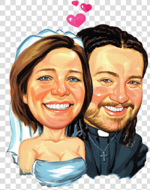 Custom Wedding Caricature Can Be A Perfect Show Stopper   Love  HD Png Download