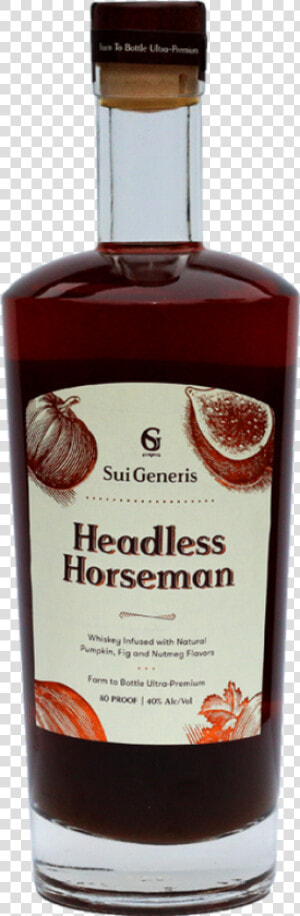 Sui Generis Headless Horseman   Glass Bottle  HD Png Download