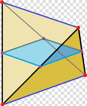 Regular Tetrahedron Square Cross Section   Regular Tetrahedron Cross Section  HD Png Download