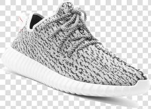 Black And Whit Yeezys Adidas  HD Png Download