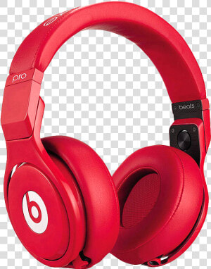 Headphone Png Image   Red Beats Pro  Transparent Png