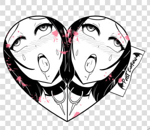 Image Of Ahegao Heart   Illustration  HD Png Download