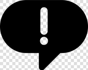 Speech Bubble With Exclamation   Exclamation Point In Speech Bubble  HD Png Download