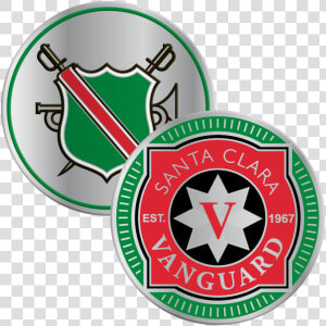 Santa Clara Vanguard Challenge Coin   Emblem  HD Png Download