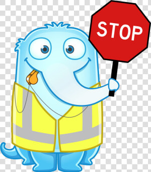 Moss Clipart Crossing Red Sea   Clipart Crossing Guard Cartoon  HD Png Download