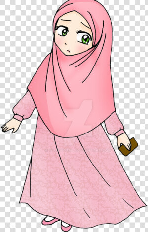 Anime Hijab My Oc By Wardet2ml On Deviantart   بنت محجبة Png  Transparent Png