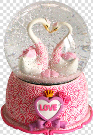 Lover Swans Musical Snow Globe   Turkey  HD Png Download