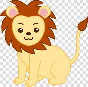 Jpg Royalty Free Stock Cute Cartoon Animals Little   Cartoon Lion Face Drawing  HD Png Download