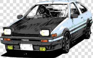 Initial D Ae86 Art  HD Png Download