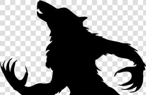 Werewolf Black And White  HD Png Download