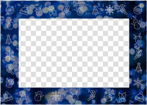 Transparent Christmas Png Border   Blue Christmas Border Png  Png Download