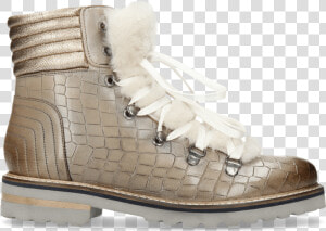 Bonnie 10 Crock Morning Grey Fur Off White   Work Boots  HD Png Download