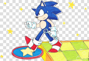 “sonic Slows Down ”   Cartoon  HD Png Download