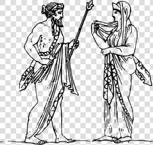 Zeus And Hera Svg Clip Arts   Zeus And Hera Clipart  HD Png Download