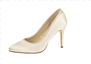 Brudesko  Model Billie Ivory Satin fine Glitter Id   Basic Pump  HD Png Download