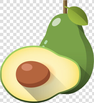 Avocado Illustration Creative Hand Painted Handpainted   Cartoon Pictures Of Avocado  HD Png Download