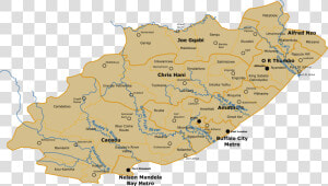 Sa Eastern Cape Map Clip Arts   Eastern Cape Rivers  HD Png Download