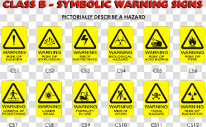 Symbolic Warning Signs Come With Or Without The Caption   Advarselsskilte  HD Png Download