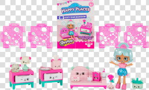 Shopkins Happy Places Season 3 Cozy Bear Bedroom Welcome   Shopkins Happy Places Tiles  HD Png Download