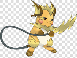 Pokemon Emerald Version   Mega Raichu Pokemon Drawing  HD Png Download