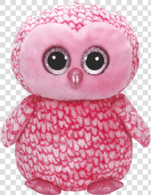 Pinky The Pink Barn Owl Title Pinky The Pink Barn   Beanie Boos Owl Pink Big  HD Png Download