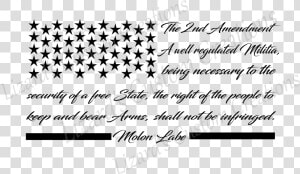 2nd Amendment Truck Decal Example Image   Calligraphy  HD Png Download