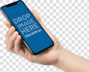 Iphone X Mockup Being Held By A Hand   Iphone Mockup Hand Png  Transparent Png