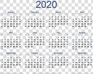 2020 Calendar Png Download Image   Free Printable 2020 Calendar  Transparent Png