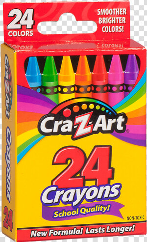 Cra Z Art Crayons 24 Count   Cra Z Art Crayons 24 Pack  HD Png Download