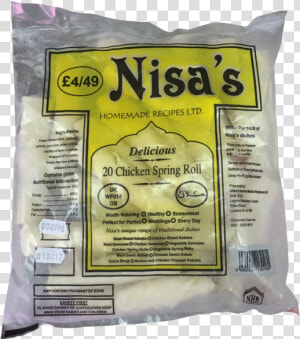 Nisa 20 Chicken Spring Rolls   Paisley Border  HD Png Download