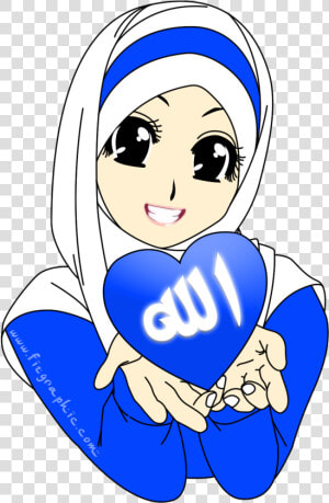 Cartoon Hijab   Png Download   Kartun Muslimah Muslimah Png  Transparent Png