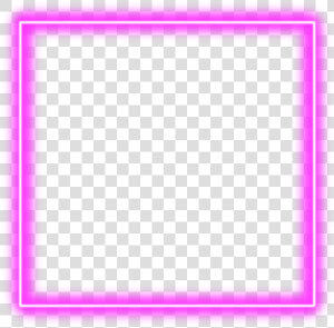 Square Neon Frame  u Can Use My Other Sticker From   Parallel  HD Png Download