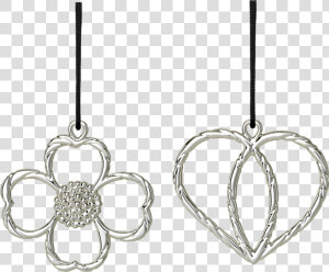 Set Of Buttercup Og Heart Crown H7 Silver Plated Karen   Rosendahl Karen Blixen Smørblomst  amp  Hjertekrone  HD Png Download