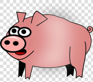 Clip Art Free Content Domestic Pig Pig Roast Portable  HD Png Download