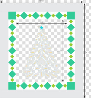 How To Make A Diamond Border For A Quilt • Meaning   Christmas Tree  HD Png Download