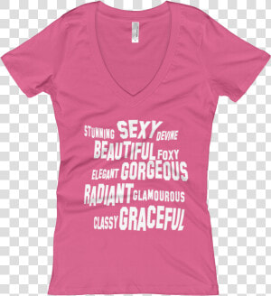 Sexy Words Mockup Flat Front Hot Pink Original   Active Shirt  HD Png Download