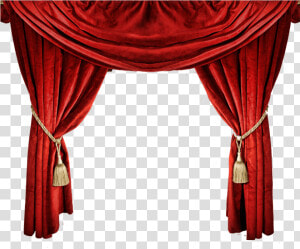 Drapes   Stage Red Velvet Curtains  HD Png Download