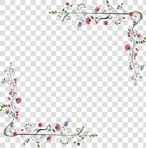  florals  flowers  leaves  vines  vinesandleaves  swirls   Frame New Design  HD Png Download