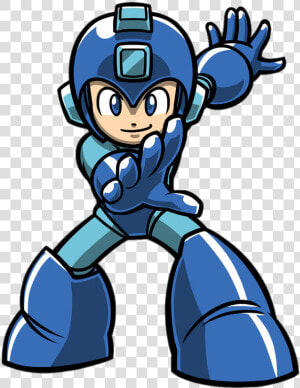 Mega Man Holding Out Hand   Mega Man Png  Transparent Png