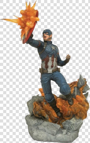 Captain America Diamond Select Statue  HD Png Download