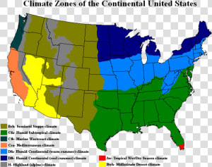 Humid Continental Climate Us  HD Png Download