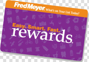 Fred Meyer Program Supports Naya   Fred Meyer Rewards Card  HD Png Download