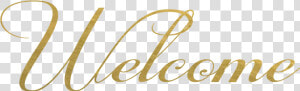 Welcome   Welcome In Gold Font  HD Png Download