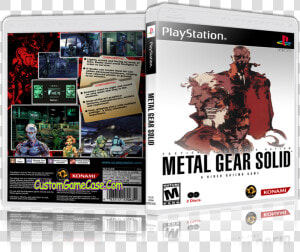 Metal Gear Solid   Metal Gear Solid Custom Ps1 Cover  HD Png Download