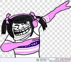 80kib  800x699  Tiktok Trollface Dab Marked   Troll Face Front Png  Transparent Png